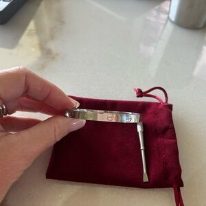 Silver Love Bracelet with Screwdriver